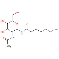 112898-10-9 2-ACETAMIDO-N-(E-AMINOCAPROYL)-2-DEOXY-BETA-D-GLUCOPYRANOSYLAMINE chemical structure