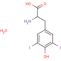 20704-71-6 2-AMINO-3-(4-HYDROXY-3,5-DIIODOPHENYL)PROPANOIC ACID HYDRATE chemical structure