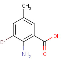 13091-43-5 2-AMINO-3-BROMO-5-METHYLBENZOIC ACID chemical structure