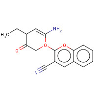 499785-45-4 2-AMINO-4-ETHYL-5-OXO-4H,5H-PYRANO[3,2-C]CHROMENE-3-CARBONITRILE chemical structure
