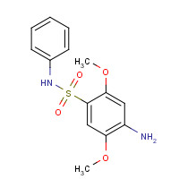 52298-44-9 4-Amino-2,5-dimethoxy-N-phenylbenzenesulphonamide chemical structure
