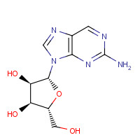 4546-54-7 2-Aminopurine riboside chemical structure