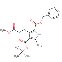 53365-80-3 2-BENZYL 4-(TERT-BUTYL) 3-(3-METHOXY-3-OXOPROPYL)-5-METHYL-1H-PYRROLE-2,4-DICARBOXYLATE chemical structure