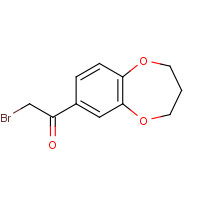 35970-34-4 2-BROMO-1-(3,4-DIHYDRO-2H-1,5-BENZODIOXEPIN-7-YL)ETHAN-1-ONE chemical structure