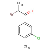 175135-93-0 2-BROMO-1-(3-CHLORO-4-METHYLPHENYL)PROPAN-1-ONE chemical structure