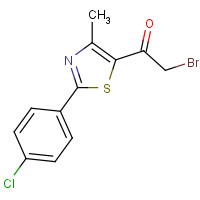 54001-36-4 2-BROMO-1-[2-(4-CHLOROPHENYL)-4-METHYL-1,3-THIAZOL-5-YL]-1-ETHANONE chemical structure