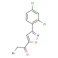 175334-69-7 2-BROMO-1-[3-(2,4-DICHLOROPHENYL)ISOXAZOL-5-YL]ETHAN-1-ONE chemical structure