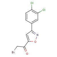 175277-38-0 2-BROMO-1-[3-(3,4-DICHLOROPHENYL)ISOXAZOL-5-YL]ETHAN-1-ONE chemical structure