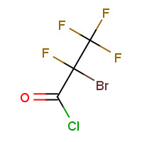 6066-45-1 2-BROMO-2,3,3,3-TETRAFLUOROPROPANOYL CHLORIDE chemical structure
