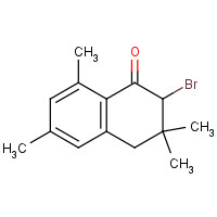 38157-34-5 2-BROMO-3,3,6,8-TETRAMETHYL-1,2,3,4-TETRAHYDRONAPHTHALEN-1-ONE chemical structure