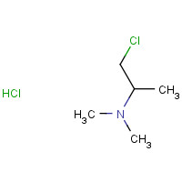 4584-49-0 2-Dimethylaminoisopropyl chloride hydrochloride chemical structure