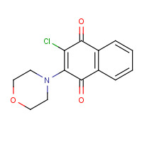 6336-72-7 2-CHLORO-3-(4-MORPHOLINO)-1,4-NAPHTHOQUINONE chemical structure
