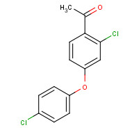 119851-28-4 1-[2-Chloro-4-(4-chlorophenoxy)phenyl]ethan-1-one chemical structure