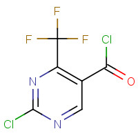 154934-99-3 2-CHLORO-4-(TRIFLUOROMETHYL)PYRIMIDINE-5-CARBONYL CHLORIDE chemical structure