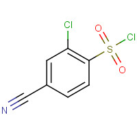 254749-11-6 2-CHLORO-4-CYANOBENZENESULFONYL CHLORIDE chemical structure