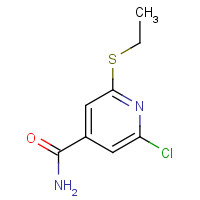 313269-83-9 2-Chloro-6-(ethylthio)-4-pyridinecarboxamide chemical structure