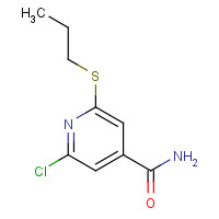 313269-84-0 2-Chloro-6-(propylthio)-4-pyridinecarboxamide chemical structure