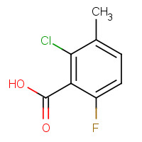 32890-89-4 2-CHLORO-6-FLUORO-3-METHYLBENZOIC ACID chemical structure