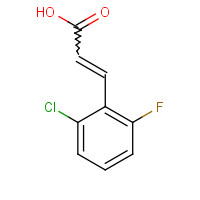 392-22-3 2-CHLORO-6-FLUOROCINNAMIC ACID chemical structure