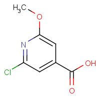 15855-06-8 2-Chloro-6-methoxyisonicotinic acid chemical structure