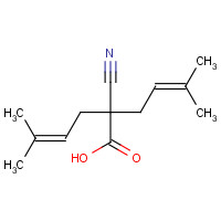 189640-37-7 2-CYANO-5-METHYL-2-(3-METHYLBUT-2-ENYL)HEX-4-ENOIC ACID chemical structure