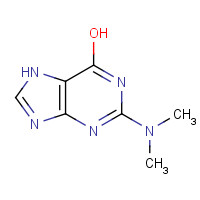 1445-15-4 2-DIMETHYLAMINO-6-HYDROXYPURINE chemical structure