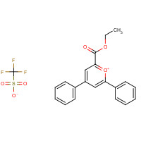 78904-86-6 2-ETHOXYCARBONYL-4,6-DIPHENYLPYRYLIUM TRIFLUOROMETHANESULPHONATE,96 chemical structure