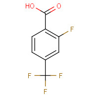 115029-24-8 2-FLUORO-4-(TRIFLUOROMETHYL)BENZOIC ACID chemical structure