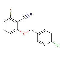 175204-10-1 2-FLUORO-6-(4-CHLOROBENZYLOXY)BENZONITRILE chemical structure