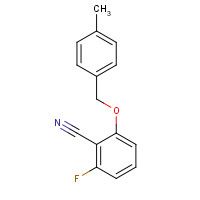 175204-09-8 2-FLUORO-6-(4-METHYLBENZYLOXY)BENZONITRILE chemical structure