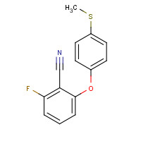148901-52-4 2-FLUORO-6-[4-(METHYLTHIO)PHENOXY]BENZONITRILE chemical structure