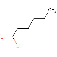 1191-04-4 TRANS-2-HEXENOIC ACID chemical structure