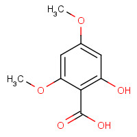 3187-19-7 2-HYDROXY-4,6-DIMETHOXYBENZOIC ACID chemical structure