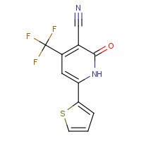 3335-45-3 2-HYDROXY-6-(2-THIENYL)-4-(TRIFLUOROMETHYL)NICOTINONITRILE chemical structure