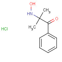 34046-73-6 2-(HYDROXYAMINO)-2-METHYL-1-PHENYLPROPAN-1-ONE HYDROCHLORIDE chemical structure