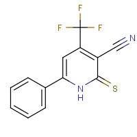 104960-49-8 2-MERCAPTO-6-PHENYL-4-(TRIFLUOROMETHYL)NICOTINONITRILE chemical structure