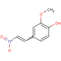 6178-42-3 1-(4-HYDROXY-3-METHOXYPHENYL)-2-NITROETHENE chemical structure