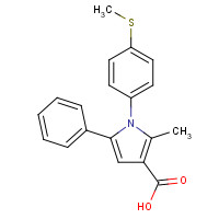 306936-46-9 2-METHYL-1-[4-(METHYLTHIO)PHENYL]-5-PHENYL-1H-PYRROLE-3-CARBOXYLIC ACID chemical structure