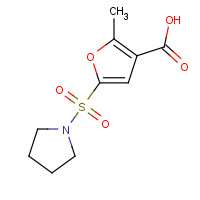 306936-43-6 2-METHYL-5-(1-PYRROLIDINYLSULFONYL)-3-FUROIC ACID chemical structure