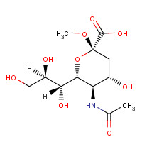 23755-35-3 2-O-METHYL-ALPHA-D-N-ACETYLNEURAMINIC ACID chemical structure