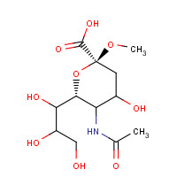 50930-22-8 Methyl (2S,6R)-5-acetamido-3,5-dideoxy-6-(1,2,3-trihydroxypropyl)hex-2-ulopyranosidonic acid chemical structure