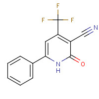 3335-44-2 2-OXO-6-PHENYL-4-(TRIFLUOROMETHYL)-1,2-DIHYDRO-3-PYRIDINECARBONITRILE chemical structure