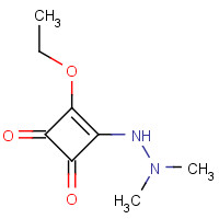 31525-22-1 3-(2,2-DIMETHYLHYDRAZINO)-4-ETHOXYCYCLOBUT-3-ENE-1,2-DIONE chemical structure