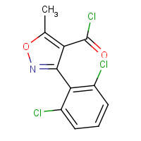 4462-55-9 3-(2,6-Dichlorophenyl)-5-methylisoxazole-4-carbonyl chloride chemical structure