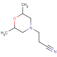 84145-73-3 2,6-dimethyl-4-morpholinepropiononitrile chemical structure