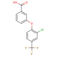 63734-62-3 3-(2-CHLORO-4-TRIFLUOROMETHYLPHENOXY)BENZOIC ACID chemical structure