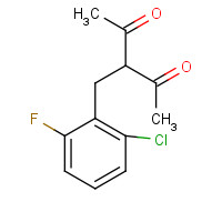 175136-74-0 3-(2-CHLORO-6-FLUOROBENZYL)PENTANE-2,4-DIONE chemical structure