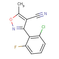 175204-41-8 3-(2-CHLORO-6-FLUOROPHENYL)-5-METHYLISOXAZOLE-4-CARBONITRILE chemical structure