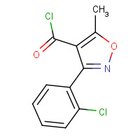 25629-50-9 3-(2-Chlorophenyl)-5-methylisoxazole-4-carbonyl chloride chemical structure