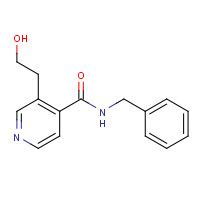 345311-05-9 3-(2-Hydroxyethyl)-N-(phenylmethyl)-4-pyridinecarboxamide chemical structure